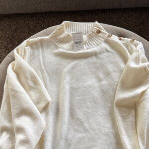 New j.crew factory Button-neck poncho
